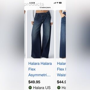 HALARA Women’s Relaxed Blue Denim Jeans - Mid Blue size M